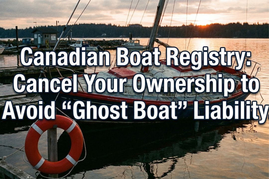 Canadian Boat Registry: Cancel Your Ownership to Avoid “Ghost Boat” Liability